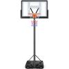 Yohood Basketball Hoop Outdoor 10ft Adjustable, Portable Basketball Hoop Goal System for Kids Youth and Adults in Backyard/Driveway/Indoor, 44 Inch Shatterproof Backboard and Larger Base view 1
