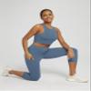 ODODOS Women's High Waisted Yoga Capris with Pockets,Tummy Control Non See Through Workout Sports Running Capri Leggings, Ink Blue, Small view 2