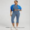 ODODOS Women's High Waisted Yoga Capris with Pockets,Tummy Control Non See Through Workout Sports Running Capri Leggings, Ink Blue, Small view 4