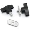 AKOAK 2 Pcs Kayak Screw Nut Hardware, Track Canoe Kayak Track Installation System Fishing Boat Accessories view 2