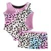 Loodgao Kids Girls 2Pcs Gymnastics Outfits Sleeveless Dance Leotard with Shorts Athletic Biketard Dancewear Swimwear Leopard 12 view 3