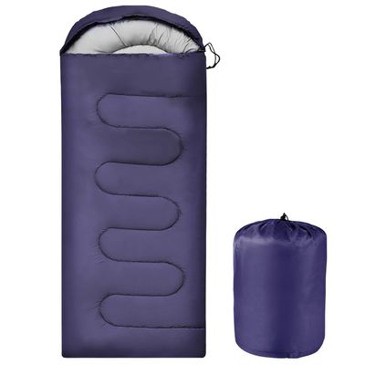 OBTANIM Sleeping Bags Portable Waterproof Camping Sleeping Bag for Adults Kids 4 Seasons Cold Weather or Warm Backpacking Hiking Travel Indoor Outdoor Use (Dark Blue)
