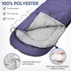 OBTANIM Sleeping Bags Portable Waterproof Camping Sleeping Bag for Adults Kids 4 Seasons Cold Weather or Warm Backpacking Hiking Travel Indoor Outdoor Use (Dark Blue) view 4