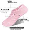 Cozi Foot 10 Pairs Boys Girls No Show Socks Cotton Non Slip Low Cut Socks (Large, C04-White/Gray/Pink/Purple) view 4