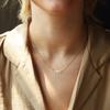14K Gold Plated Dainty Pearl Choker Chain Necklace - Trendy Women's Jewelry Gift view 4