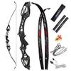 68 Inch Takedown Recurve Bow 20-40 Lbs F Interface Bow Riser and Limbs Aluminum Competition Athletic Bow for RH Hunting Shooting (28 Lbs, Black) view 1
