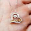 Love Dancing Necklace Luxury Box Bonus Mom Gift, Taught Importance, Love Dancing Necklace for Stepmother, Mother's Day, Birthday, from Son, Daughter view 2