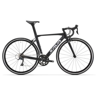 SAVADECK Carbon Road Bike with Shimano SORA R3000 18 Speed Derailleur System,Racing Bicycle with Carbon Fiber Frame Carbon Fork and Double V Brake for Adult.(Black 51cm)