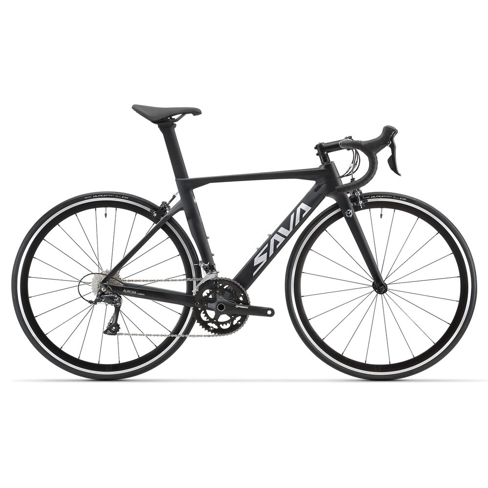 SAVADECK Carbon Road Bike with Shimano SORA R3000 18 Speed Derailleur System,Racing Bicycle with Carbon Fiber Frame Carbon Fork and Double V Brake for Adult.(Black 51cm)