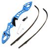 68 Inch Takedown Recurve Bow 20-40 Lbs F Interface Bow Riser and Limbs Aluminum Competition Athletic Bow for RH Hunting Shooting (40 Lbs, Blue) view 3