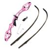 68 Inch Takedown Recurve Bow 20-40 Lbs F Interface Bow Riser and Limbs Aluminum Competition Athletic Bow for RH Hunting Shooting (20 Lbs, Pink) view 3