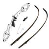 68 Inch Takedown Recurve Bow 20-40 Lbs F Interface Bow Riser and Limbs Aluminum Competition Athletic Bow for RH Hunting Shooting (32 Lbs, White) view 3