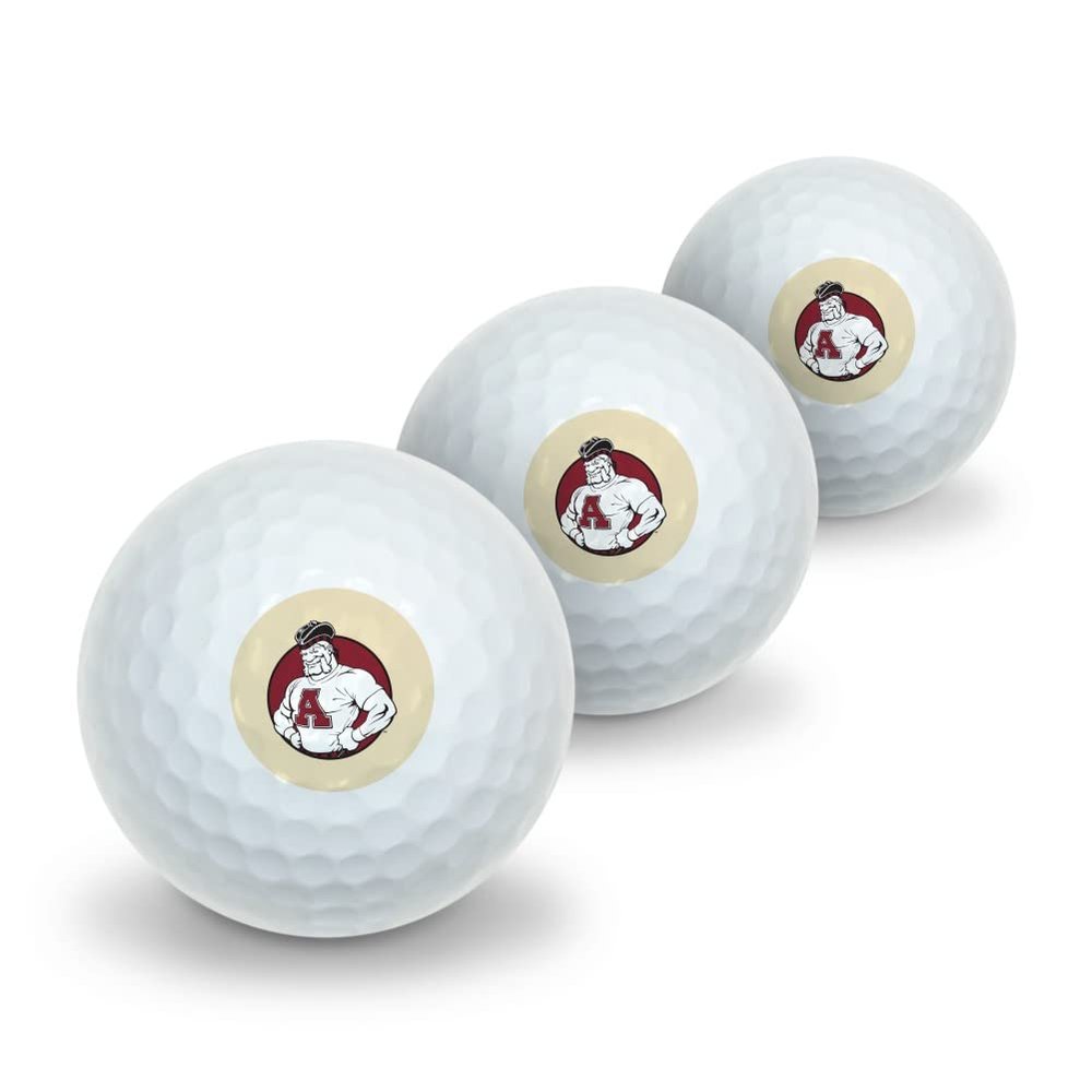Alma College Secondary Logo Novelty Golf Balls 3 Pack
