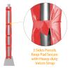 Heavy Duty Basketball Pole Pads, Fits 3" x 3", 3.5"x 3.5", 4" x 4" Round Size Poles, 2" Thick 72" Tall All-Weather Pad(Red,3 Sides Parcels) view 3