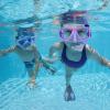KUYOU Youth Snorkel Set for Ages 7-16 - Anti-Fog Mask, Full Dry Top Snorkel, Adjustable Fins - Premium Quality, Comfortable and Durable Set for Teen Snorkelers (Sea Sky Blue) view 3