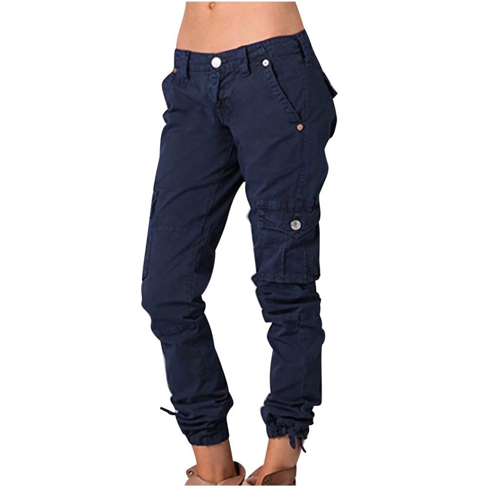 Cargo Pants Womens Multi Pockets Baggy Hippie Parachute Pants Low Waist Trouser Baggy Active Joggers Cinch Bottom