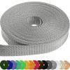 TECEUM 1 Inch Webbing  Light Gray  25 Yards  1 Webbing for Outdoors Indoors Crafting DIY nw view 1