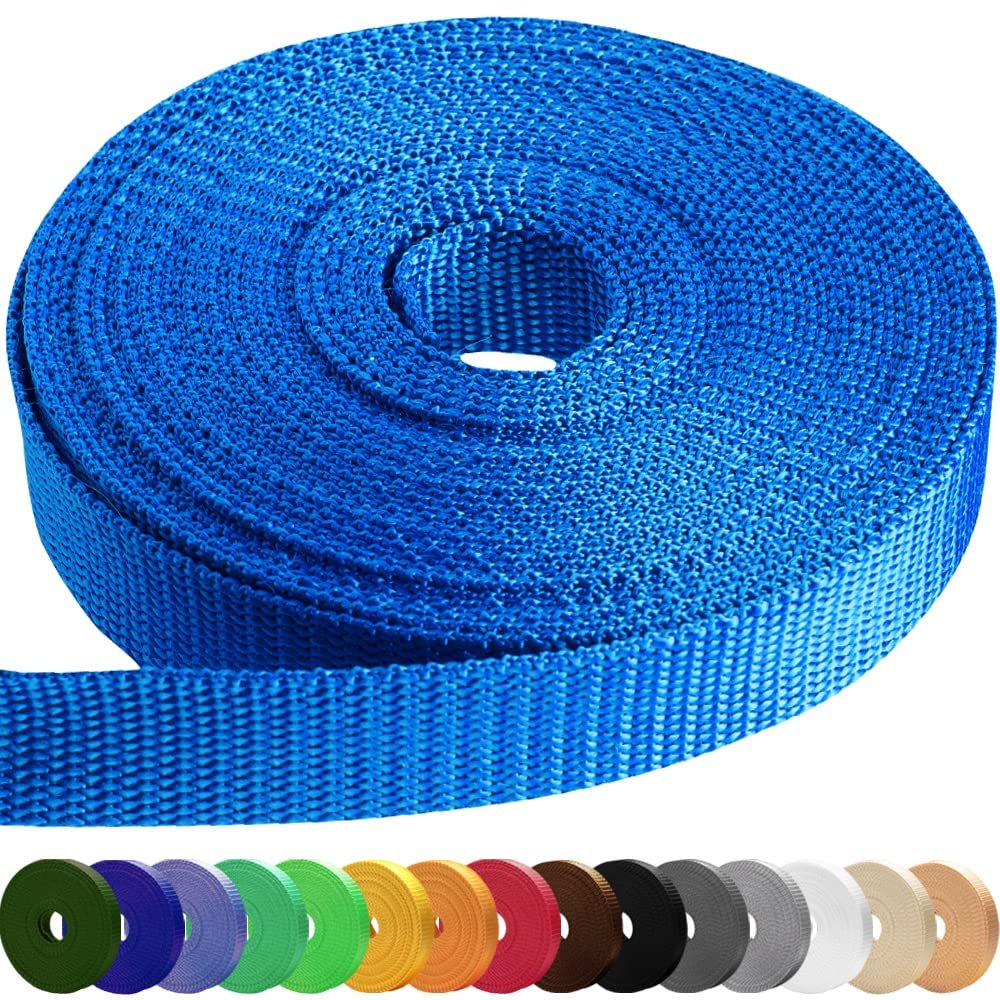 TECEUM 2 Inch Webbing  Simple Blue  50 Yards  2 Heavy-Duty Wide Webbing for Outdoors Indoors Crafting DIY nw