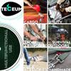 TECEUM 1.5" 50 Yards Webbing Strap, Dark Green Heavy Duty Craft Tape view 4