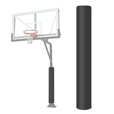 ProSlam Heavy Duty Basketball Pole Pads, Fits 3" x 3", 3.5"x 3.5", 4" x 4" Round or Square Size Poles, 2" Thick 72" Tall All-Weather Pad(Grey,3 Sides Parcels)