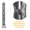 ProSlam Heavy Duty Basketball Pole Pads, Fits 3" x 3", 3.5"x 3.5", 4" x 4" Round or Square Size Poles, 2" Thick 72" Tall All-Weather Pad(Grey,3 Sides Parcels) view 3