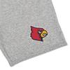 University of Louisville Mens Sweat Shorts School Logo, Athletic Heather, Large view 2
