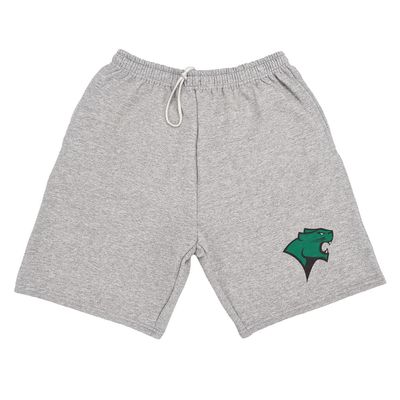 Campus Lab Chicago State University Mens Sweat Shorts Primary Logo, Athletic Heather, Medium