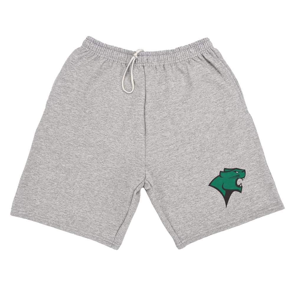 Campus Lab Chicago State University Mens Sweat Shorts Primary Logo, Athletic Heather, Medium
