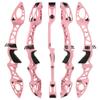 25" Recurve Bow Riser F Interface Takedown Bow Handle Aluiminum Alloy Bow Riser for Archery Competition Hunting Right Handed (Pink) view 1