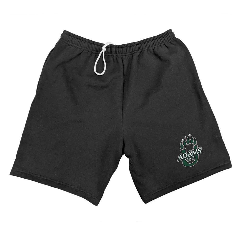 Adams State University Mens Sweat Shorts Primary Logo, Black, XX-Large