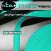 TECEUM 2 Inch Webbing  Turquoise  10 Yards  2 Heavy-Duty Wide Webbing for Outdoors Indoors Crafting DIY nw view 2