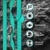 TECEUM 2 Inch Webbing  Turquoise  10 Yards  2 Heavy-Duty Wide Webbing for Outdoors Indoors Crafting DIY nw view 3