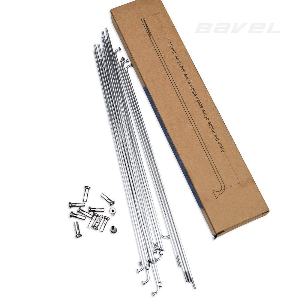 BaveL 36PCS Stainless Steel Spokes Mountain Bike Spokes MTB 91mm-210mm w/Nipples (108)