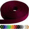 TECEUM 2 Inch Webbing  Burgundi  25 Yards  2 Heavy-Duty Wide Webbing for Outdoors Indoors Crafting DIY nw view 1