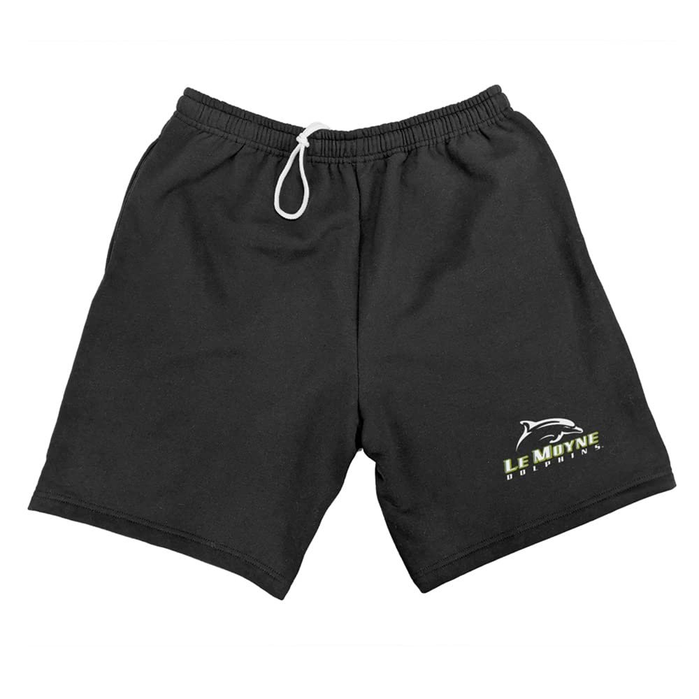Campus Lab Le Moyne College Mens Sweat Shorts Primary Logo, Black, XX-Large