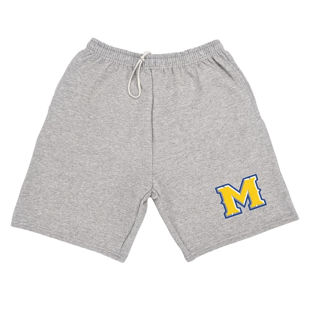 Campus Lab McNeese State University Mens Sweat Shorts School Logo, Athletic Heather, Medium