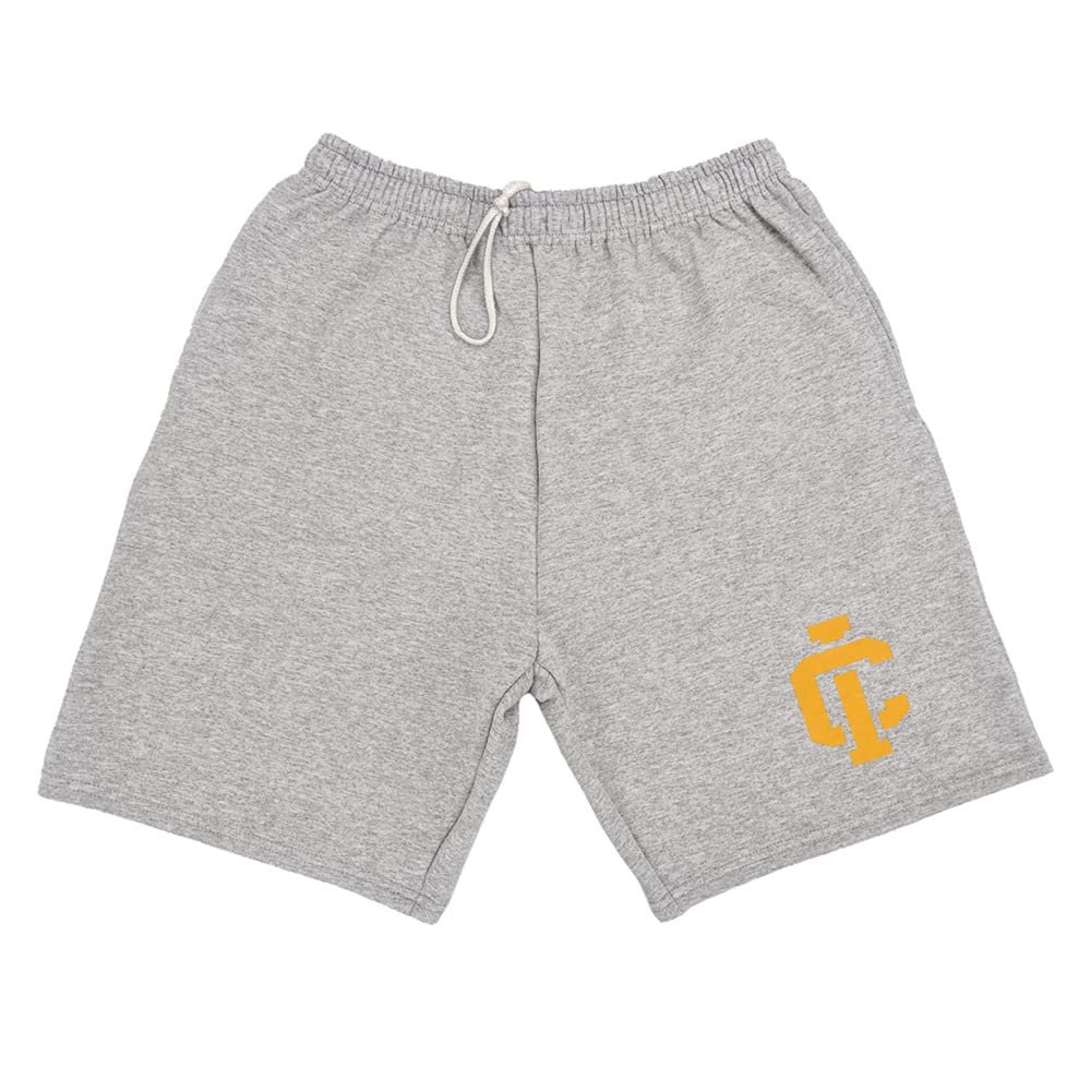 Campus Lab Ithaca College Mens Sweat Shorts School Logo, Athletic Heather, XX-Large