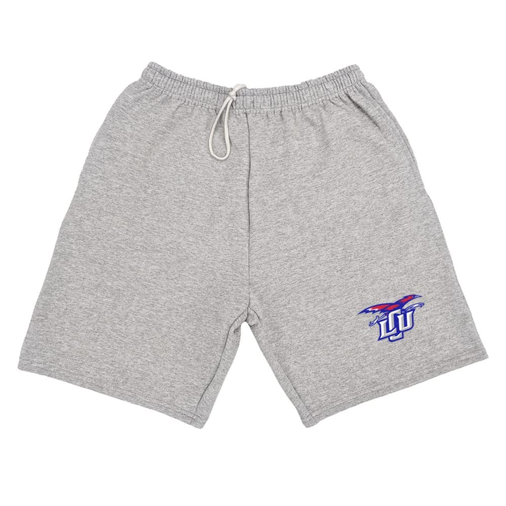 Campus Lab Lubbock Christian University Mens Sweat Shorts School Logo, Athletic Heather, Small