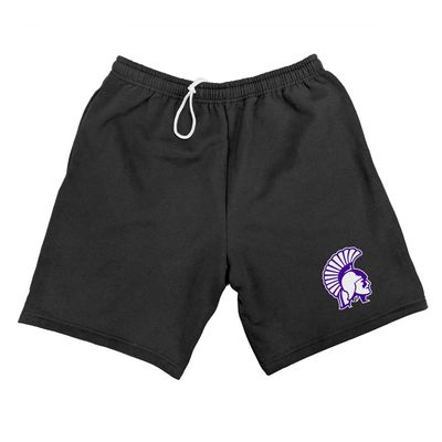 Campus Lab Winona State University Mens Sweat Shorts Primary Logo, Black, Medium