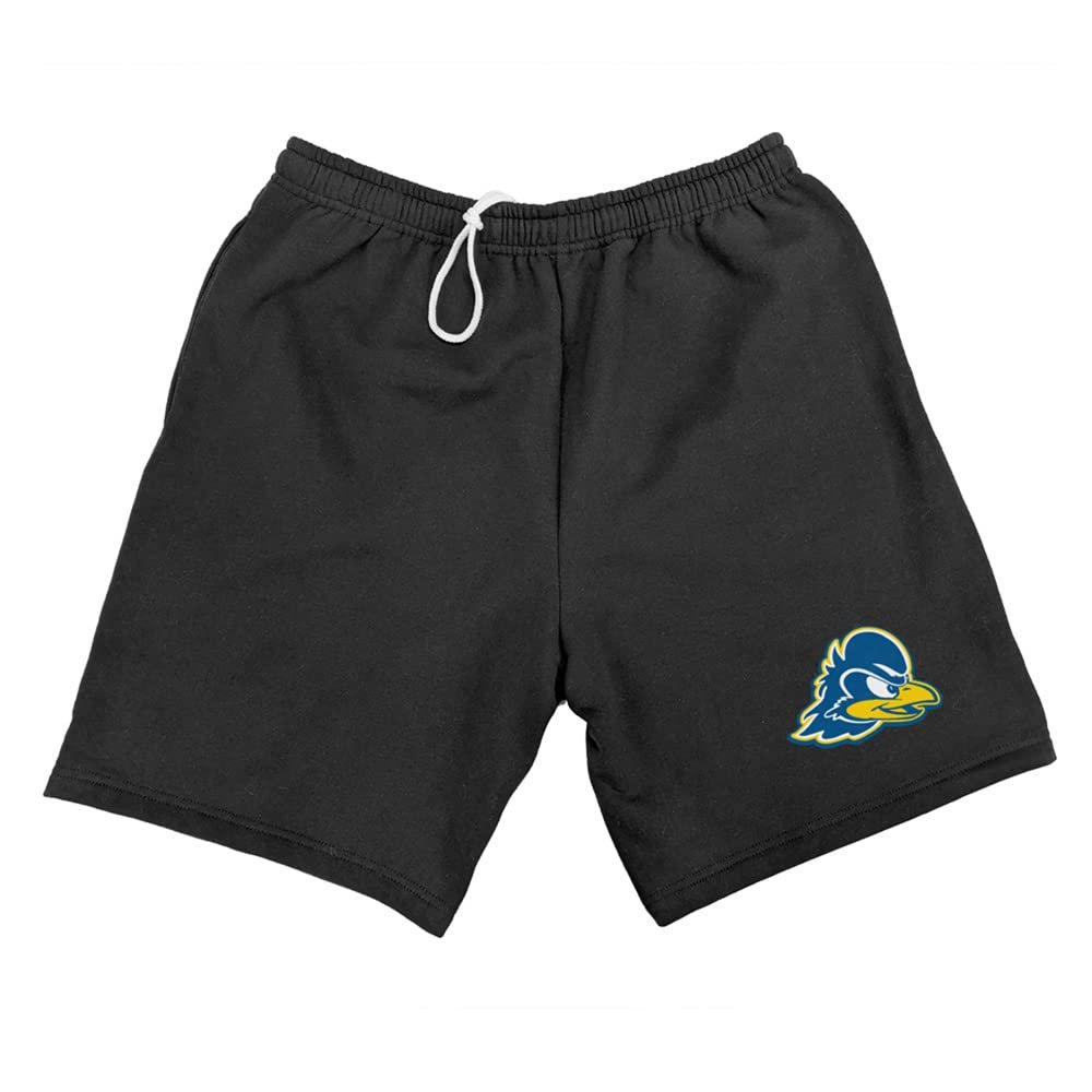 Campus Lab University of Delaware Mens Sweat Shorts School Logo, Black, XX-Large
