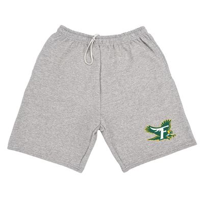 Campus Lab Fitchburg State University Mens Sweat Shorts Primary Logo, Athletic Heather, Large