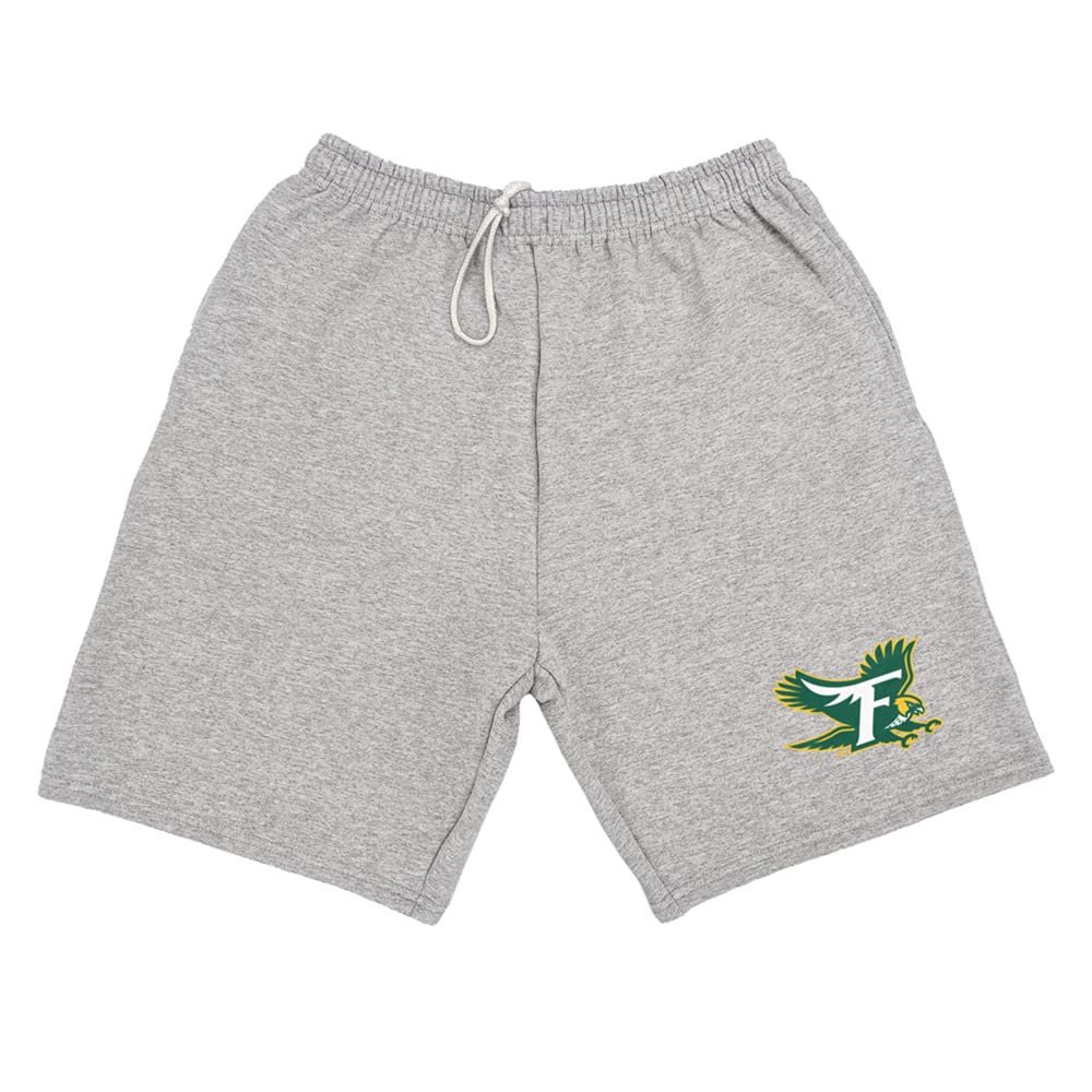 Campus Lab Fitchburg State University Mens Sweat Shorts Primary Logo, Athletic Heather, Large