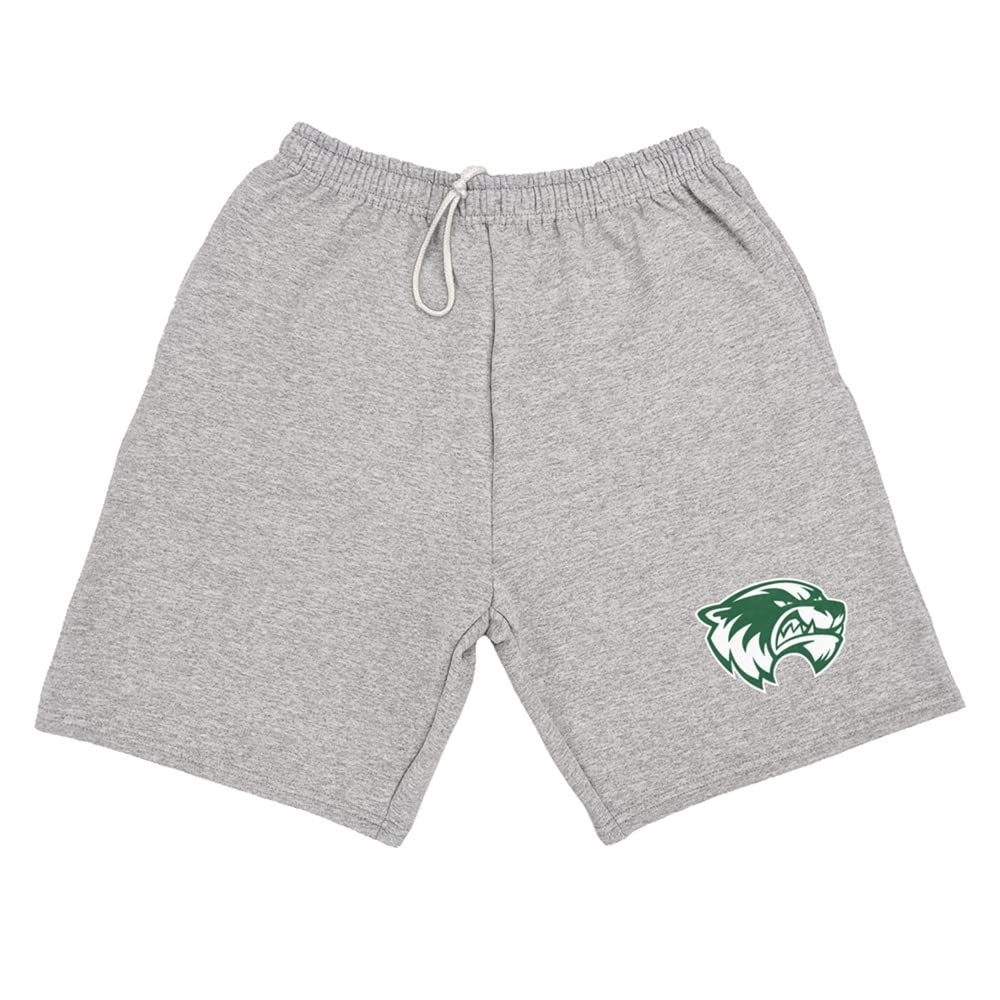 Campus Lab Utah Valley University Mens Sweat Shorts Primary Logo, Athletic Heather, Large
