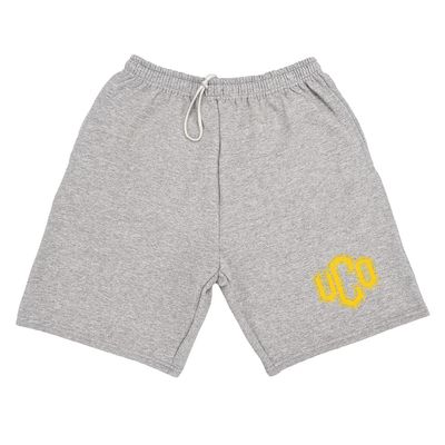 Campus Lab University of Central Oklahoma Mens Sweat Shorts Primary Logo, Athletic Heather, Large