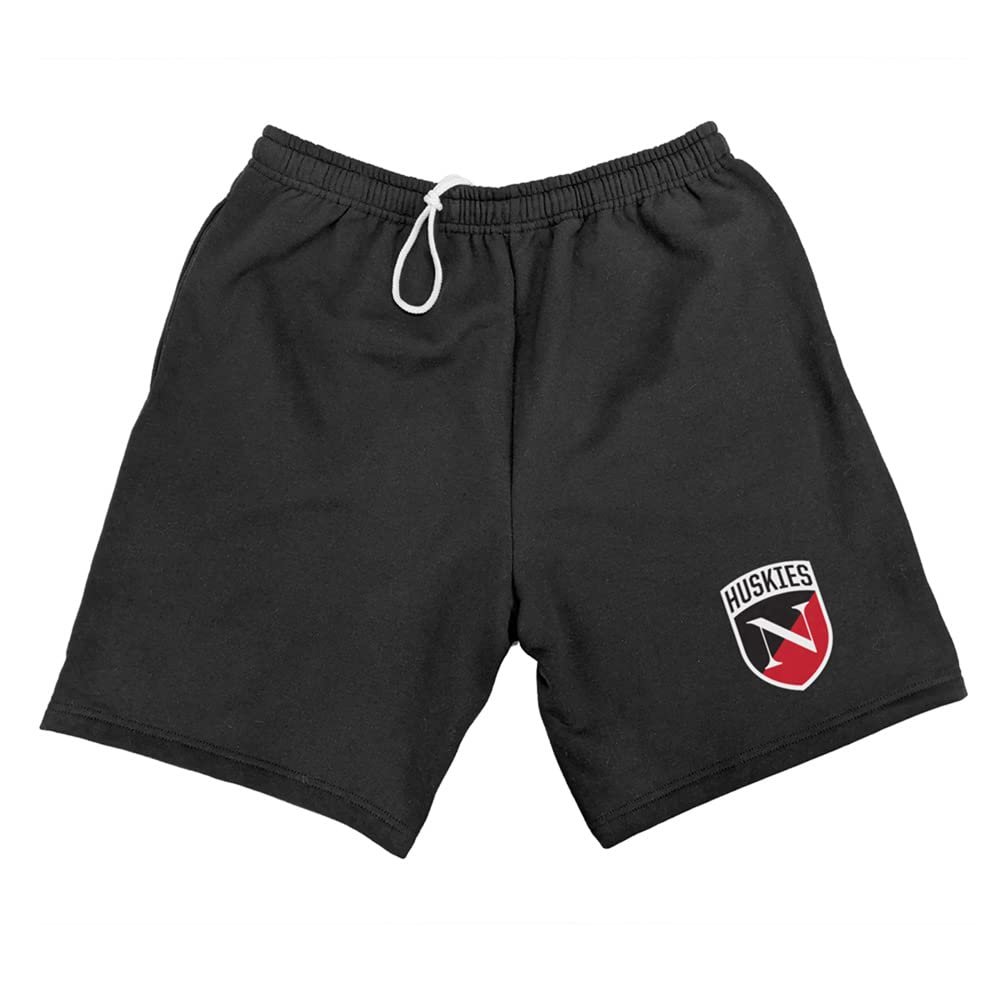 Campus Lab Northeastern University Mens Sweat Shorts School Logo, Black, Small