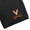 Campus Lab University of Virginia Mens Sweat Shorts Primary Logo, Black, Medium view 2