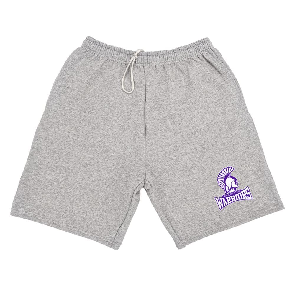 Campus Lab Winona State University Mens Sweat Shorts School Logo, Athletic Heather, XX-Large