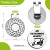 Pishovi My Retirement Vehicle Funny Golf Markers, Magnetic Golf Marker Cap Clip, Golf Accessories, Retirement for Grandpa Dad Golf Lovers Golfer Golf Lover Golf Fan Colleague Teacher Uncle Mom Stepdad view 2