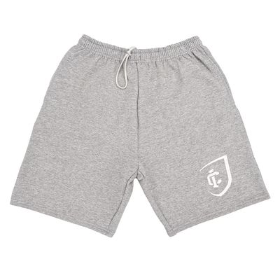 Campus Lab Ithaca College Mens Sweat Shorts Primary Logo, Athletic Heather, Medium
