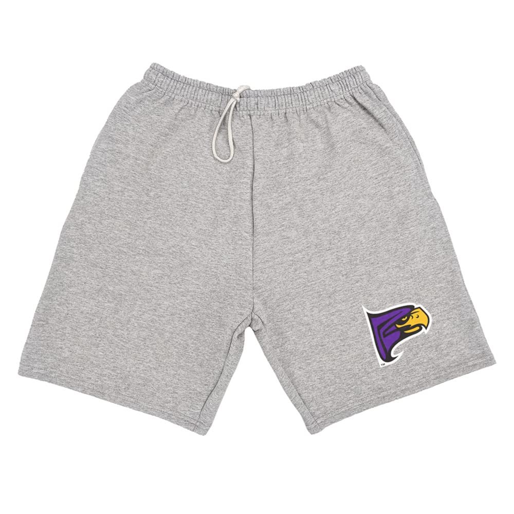 Hunter College Mens Sweat Shorts Primary Logo, Athletic Heather, XX-Large